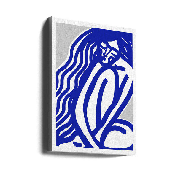 Tablou canvas „Blue Contours” de Treechild