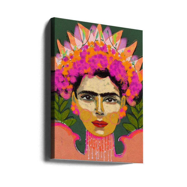 Tablou canvas „Vibrant Floral Crown” de Treechild