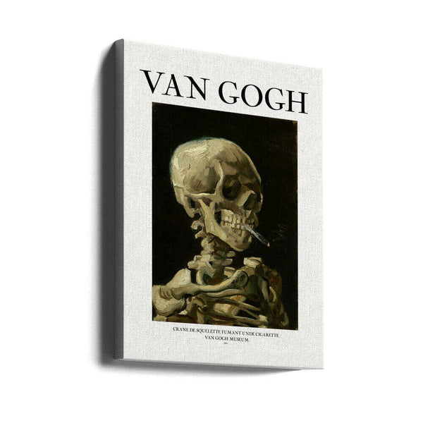 Tablou canvas „Head of a skeleton with a burning cigarette” de Vincent Van Gogh
