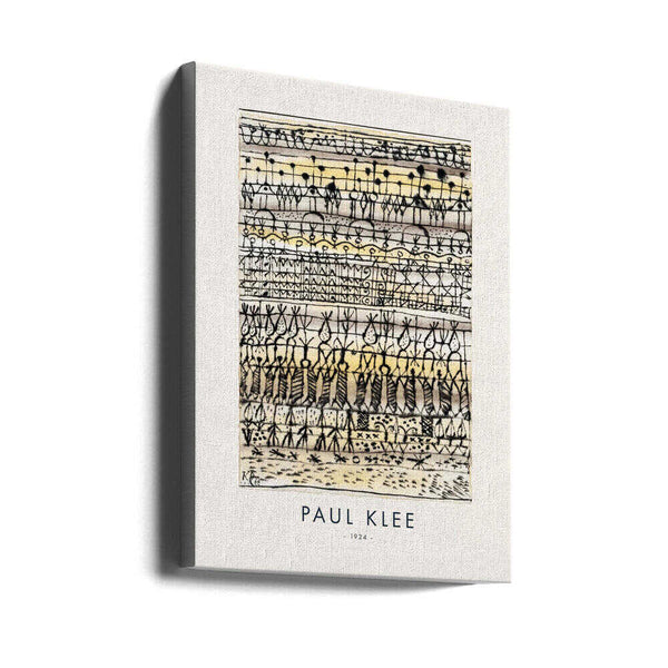 Tablou canvas „Cooling in a hot zone garden 1924” de Paul Klee