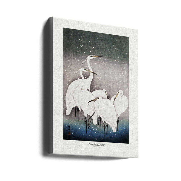 Tablou canvas „Group Of Egrets” de Ohara Koson