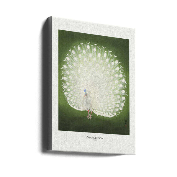Tablou canvas „Peacock - Wide” de Ohara Koson