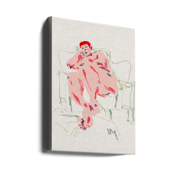 Tablou canvas „Model Resting In A Chair” de Francesco Gulina