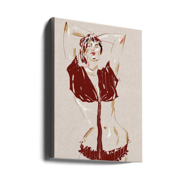 Tablou canvas „Portrait Of A Model Beige” de Francesco Gulina