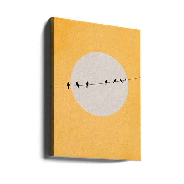 Tablou canvas „Chirping and Chilling” de Kubistika