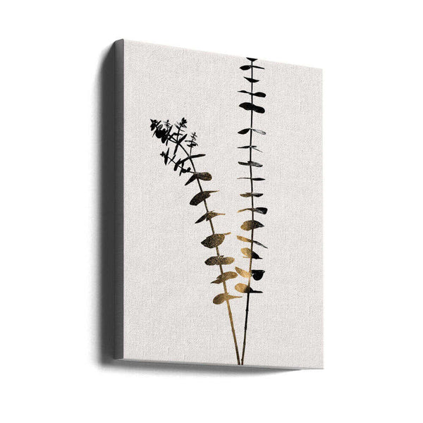 Tablou canvas „Eucalyptus Dark Gold” de Kubistika