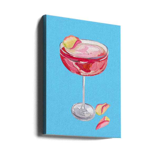 Tablou canvas „Sparkling Rose Gin Cocktail” de Alice Straker