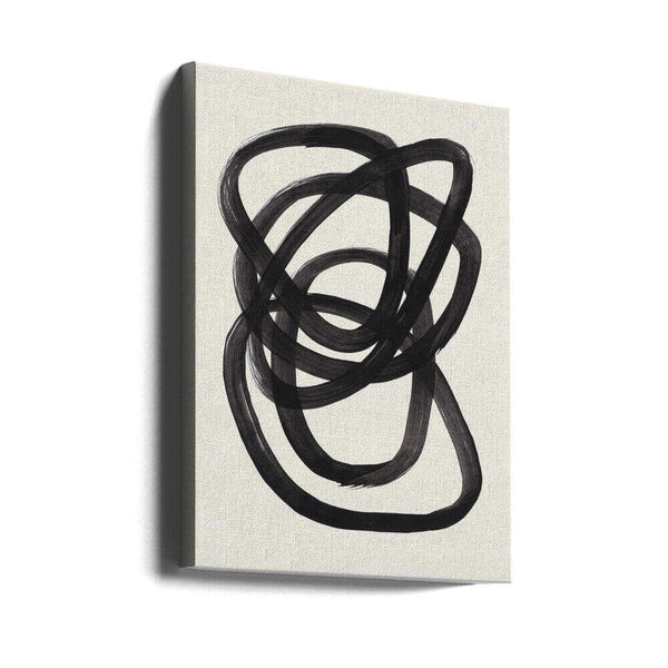 Tablou canvas „Ink Spiral Rings” de Ejaaz Haniff
