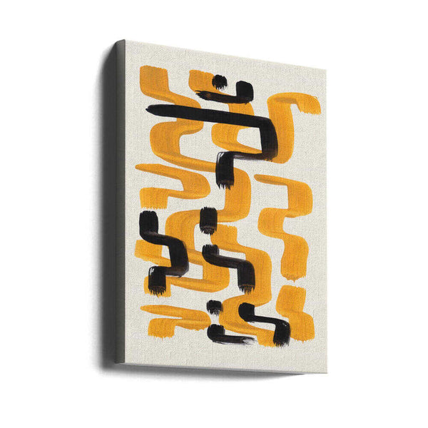 Tablou canvas „Mustard Wiggle” de Ejaaz Haniff