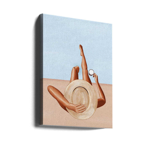 Tablou canvas „Poolside Girl” de Ivy Green Illustrations
