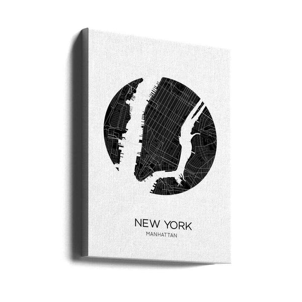 Tablou canvas „Circular Cityscape” de THE MIUUS STUDIO