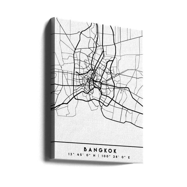 Tablou canvas „Black Maps 08” de Emiliano Deificus