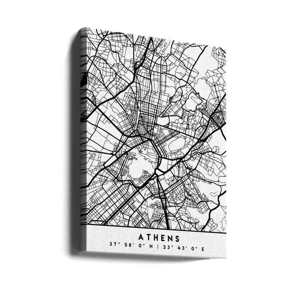 Tablou canvas „Black Maps 05” de Emiliano Deificus