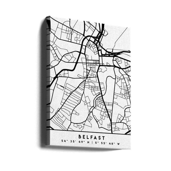 Tablou canvas „Black Maps 12” de Emiliano Deificus