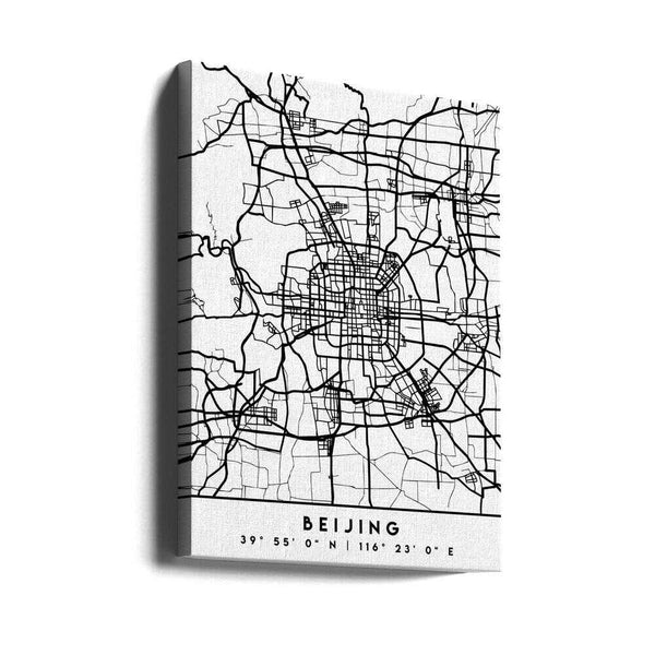 Tablou canvas „Black Maps 10” de Emiliano Deificus