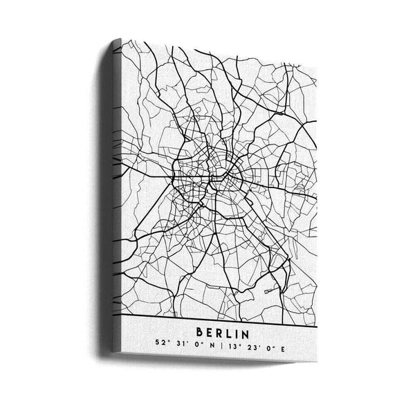 Tablou canvas „Black Maps 13” de Emiliano Deificus