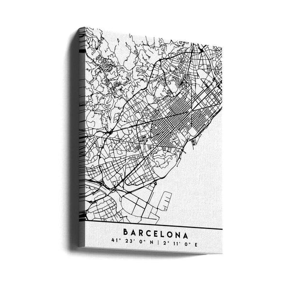 Tablou canvas „Black Maps 09” de Emiliano Deificus