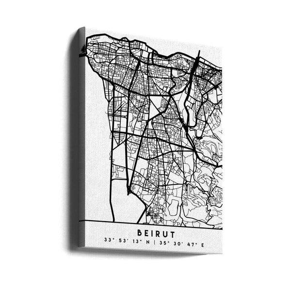 Tablou canvas „Black Maps 11” de Emiliano Deificus