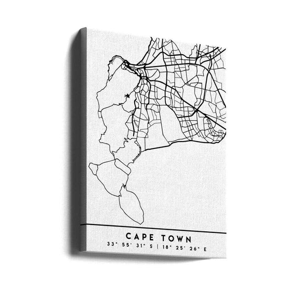 Tablou canvas „Black Maps 18” de Emiliano Deificus