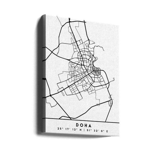 Tablou canvas „Black Maps 26” de Emiliano Deificus