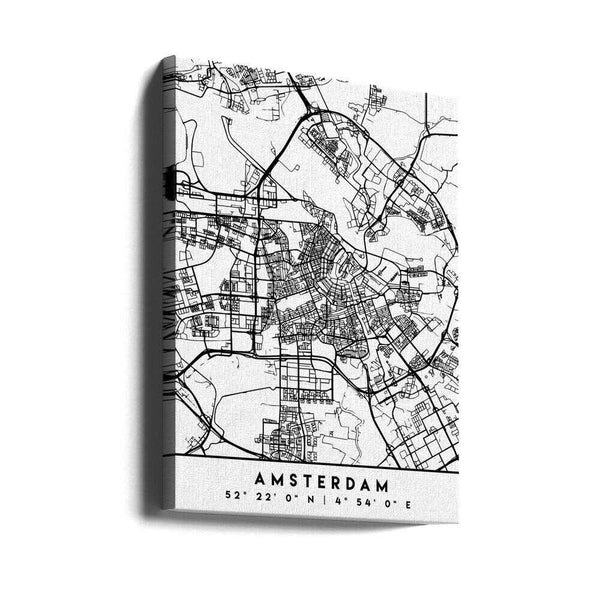 Tablou canvas „Black Maps 03” de Emiliano Deificus