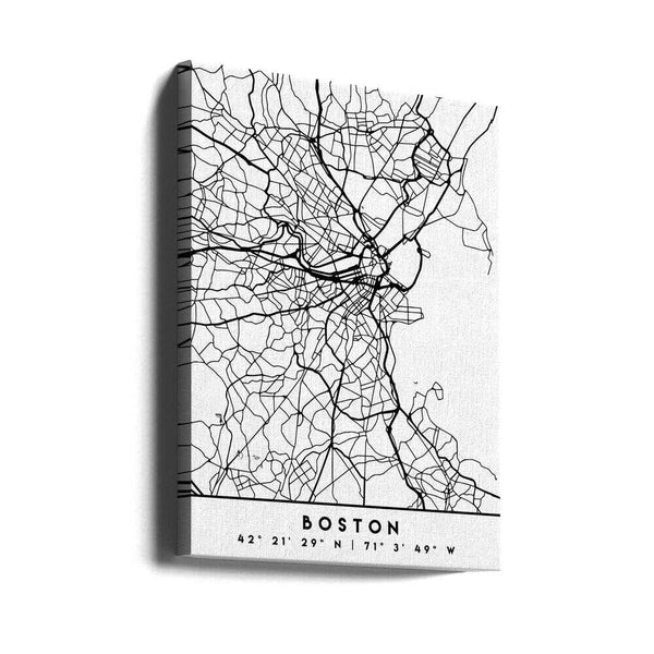 Tablou canvas „Black Maps 16” de Emiliano Deificus