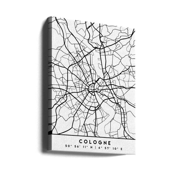 Tablou canvas „Black Maps 22” de Emiliano Deificus