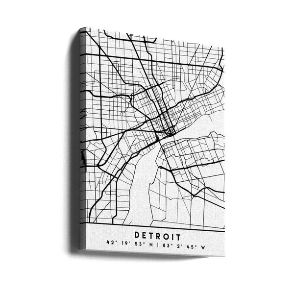 Tablou canvas „Black Maps 25” de Emiliano Deificus