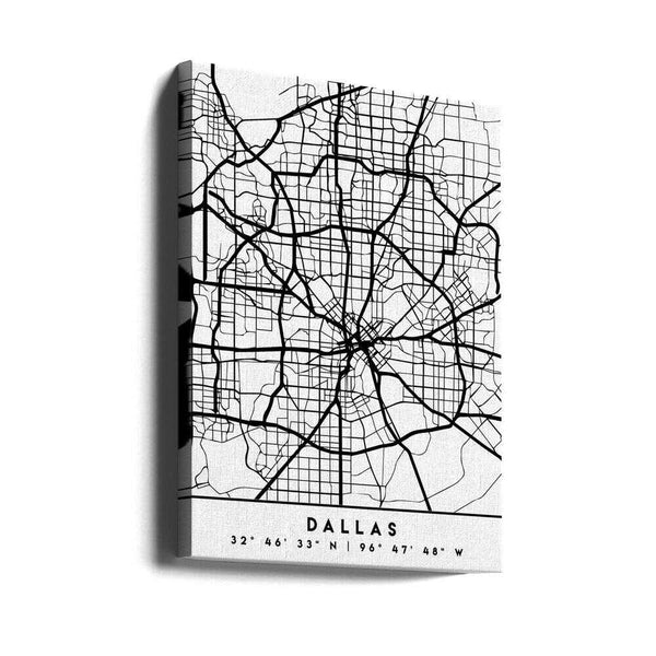 Tablou canvas „Black Maps 24” de Emiliano Deificus