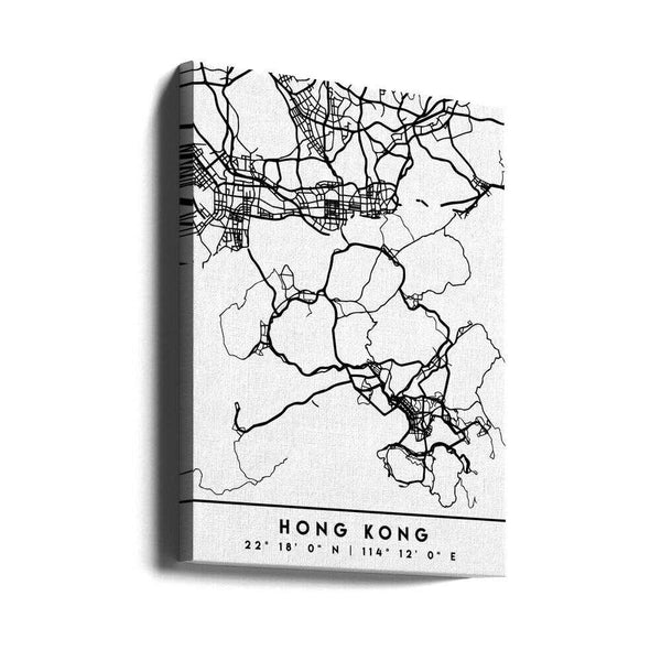 Tablou canvas „Black Maps 32” de Emiliano Deificus