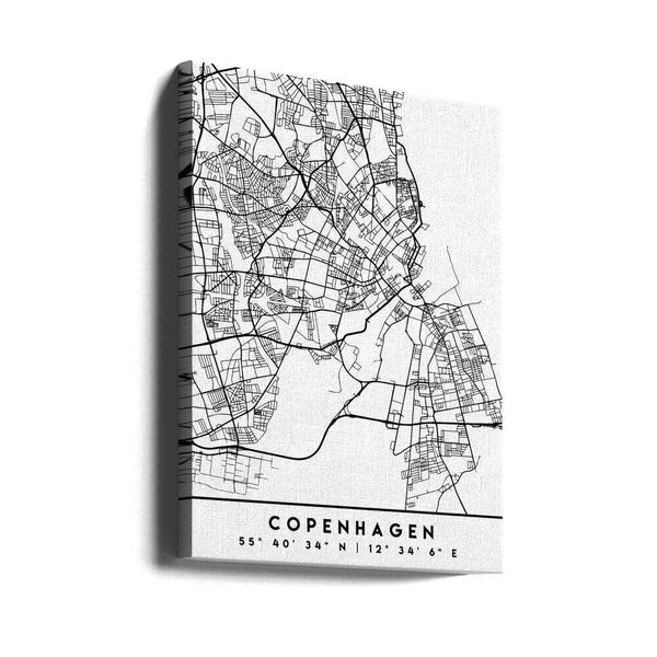 Tablou canvas „Black Maps 23” de Emiliano Deificus