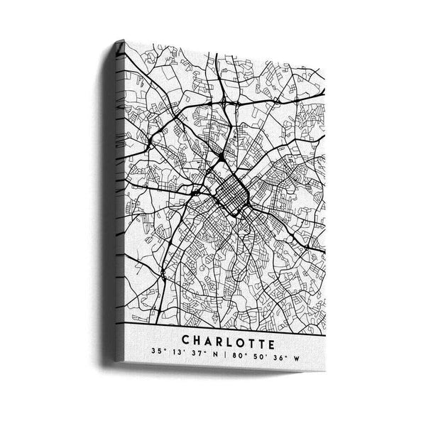 Tablou canvas „Black Maps 20” de Emiliano Deificus