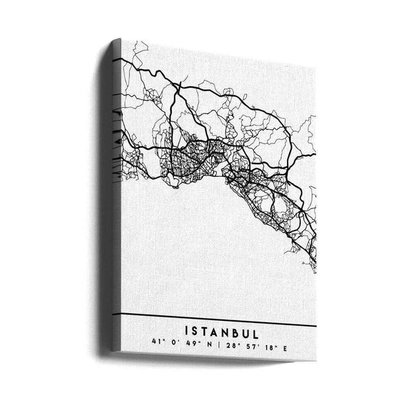 Tablou canvas „Black Maps 35” de Emiliano Deificus