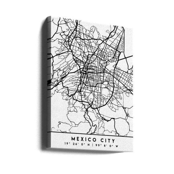 Tablou canvas „Black Maps 52” de Emiliano Deificus