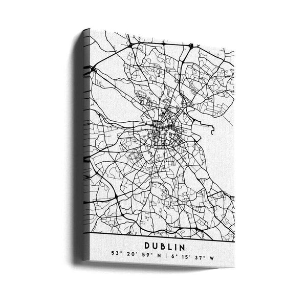 Tablou canvas „Black Maps 28” de Emiliano Deificus