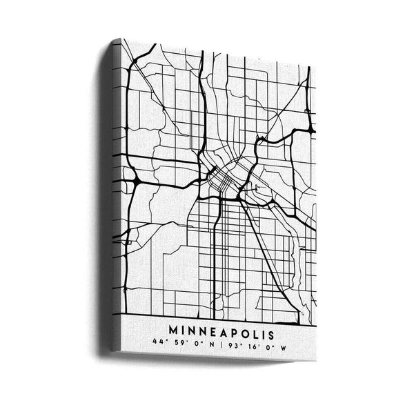 Tablou canvas „Black Maps 55” de Emiliano Deificus