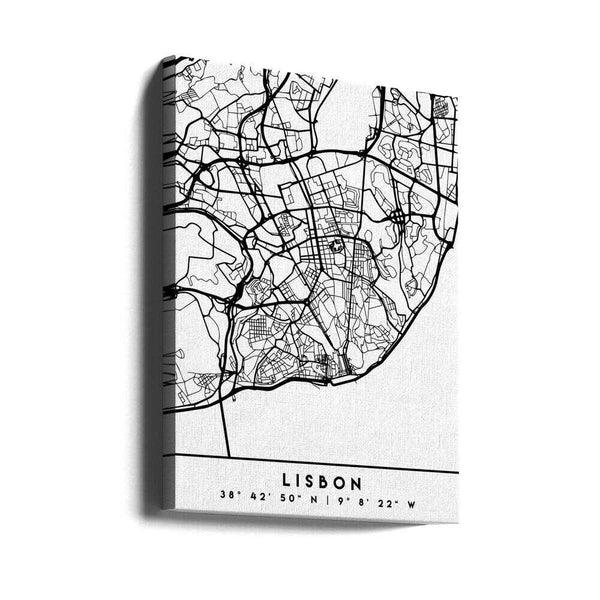 Tablou canvas „Black Maps 39” de Emiliano Deificus