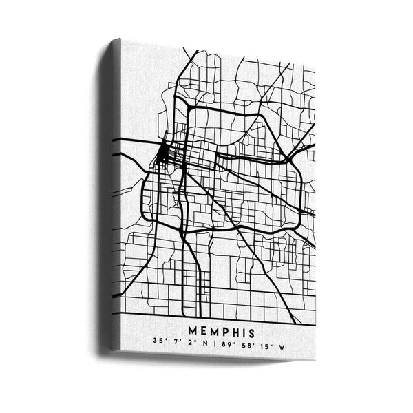 Tablou canvas „Black Maps 51” de Emiliano Deificus