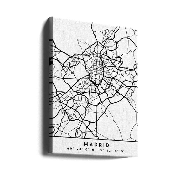 Tablou canvas „Black Maps 44” de Emiliano Deificus