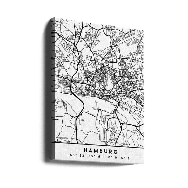 Tablou canvas „Black Maps 31” de Emiliano Deificus