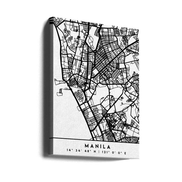 Tablou canvas „Black Maps 46” de Emiliano Deificus