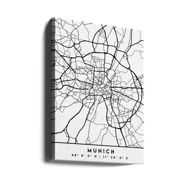 Tablou canvas „Black Maps 57” de Emiliano Deificus