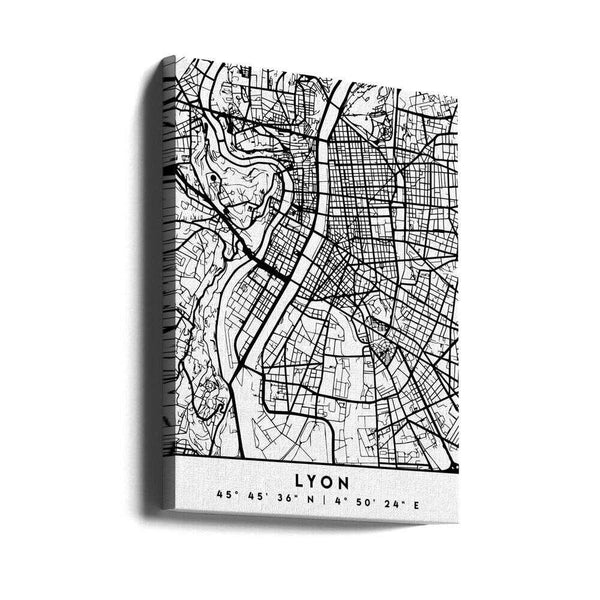 Tablou canvas „Black Maps 43” de Emiliano Deificus