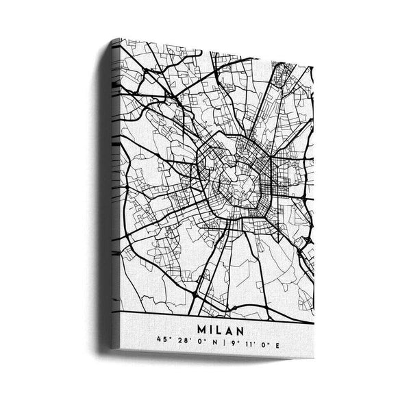 Tablou canvas „Black Maps 54” de Emiliano Deificus