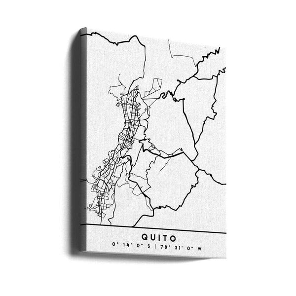 Tablou canvas „Black Maps 70” de Emiliano Deificus