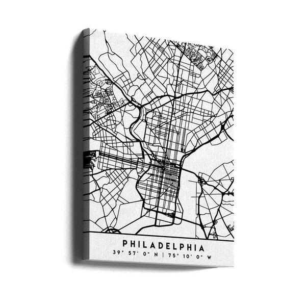 Tablou canvas „Black Maps 65” de Emiliano Deificus