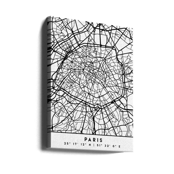 Tablou canvas „Black Maps 64” de Emiliano Deificus