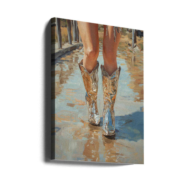 Tablou canvas „Silver Cowgirl” de Pictufy Studio