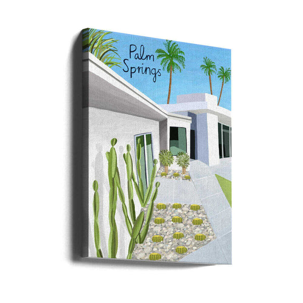 Tablou canvas „Palm Springs Modern Architecture by Artist Carla Daly” de Carla Daly