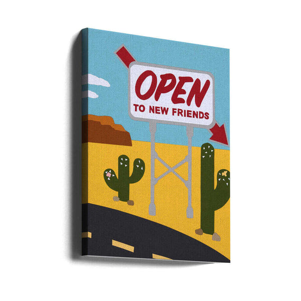 Tablou canvas „Open To New Friends” de Rankin Willard